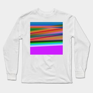 pink blue yellow texture art Long Sleeve T-Shirt